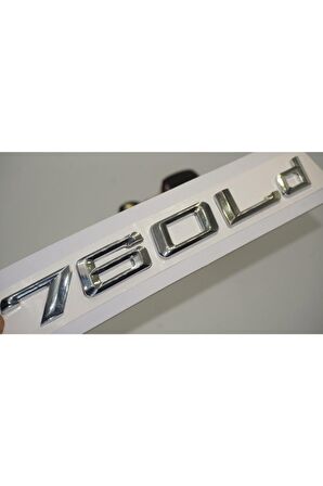 Bmw 760ld Krom Metal 3m 3d Bagaj Logo Yazı Orjinal Ürün