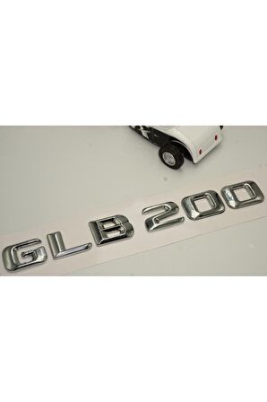 DK Benz GLB 200 Bagaj Krom Metal 3M 3D Yazı Logo