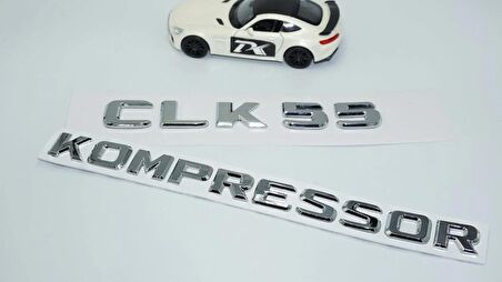 DK Tuning CLK55 Kompressor Bagaj Krom ABS 3M 3D Yazı Logo Benz İle Uyumlu
