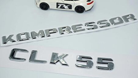 DK Tuning CLK55 Kompressor Bagaj Krom ABS 3M 3D Yazı Logo Benz İle Uyumlu