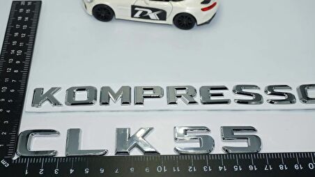 DK Tuning CLK55 Kompressor Bagaj Krom ABS 3M 3D Yazı Logo Benz İle Uyumlu