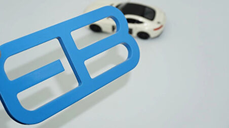 DK Tuning Mustang Ecoboost Billet EB Bagaj Amblemi Mavi Logo Arma