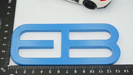 DK Tuning Mustang Ecoboost Billet EB Bagaj Amblemi Mavi Logo Arma