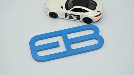 DK Tuning Mustang Ecoboost Billet EB Bagaj Amblemi Mavi Logo Arma