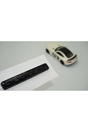 DK Audi Quattro Siyah Metal 3M 3D Bagaj Logo Amblem