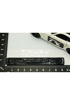 DK Audi Quattro Siyah Metal 3M 3D Bagaj Logo Amblem