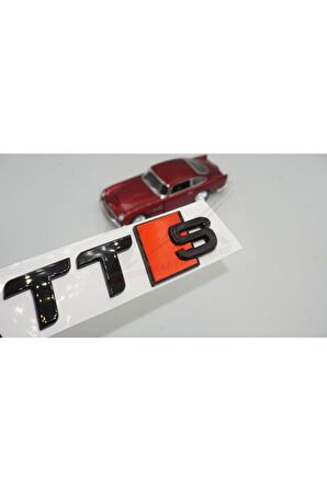 Audi Ttrs Parlak Siyah Abs 3m 3d Bagaj Logo Yazı Orjinal Ürün