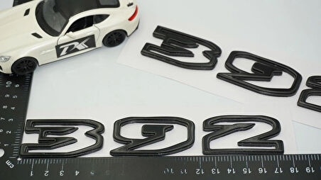 DK Tuning Wrangler Rubicon 392 Siyah Kaput Yazı Jeep İle Uyumlu