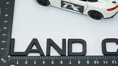 DK Tuning Toyota Land Cruiser 2008 2022 Siyah Abs Ön Kaput Yazı Logo