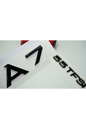 Audi A7 Uyumlu 55 Tfsi Parlak Siyah Abs 3m 3d Bagaj Yazı Logo Ürün