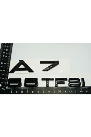 Audi A7 Uyumlu 55 Tfsi Parlak Siyah Abs 3m 3d Bagaj Yazı Logo Ürün
