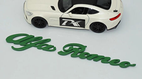 DK Tuning Alfa Romeo Yeşil ABS Bagaj 3M 3D Yazı Amblem
