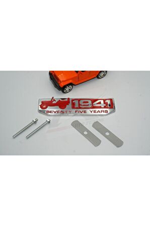 1941 Wrangler Cherokee Renegade Patriot Ön Panjur Vidalı Krom Metal Logo
