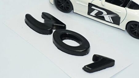 DK Tuning Peugeot 301 Bagaj 3M 3D Parlak Siyah ABS Logo Amblem