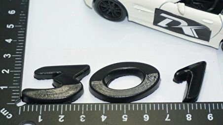 DK Tuning Peugeot 301 Bagaj 3M 3D Parlak Siyah ABS Logo Amblem