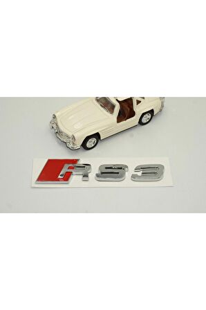 Audi Rs3 Bagaj Krom Abs 3m 3d Yazı Logo Amblem Orjinal Ürün
