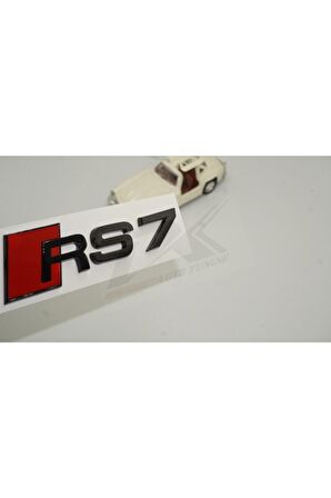 Audi Rs7 Bagaj Parlak Siyah Abs 3m 3d Yazı Logo Amblem Orjinal Ürün