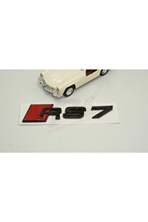 Audi Rs7 Bagaj Parlak Siyah Abs 3m 3d Yazı Logo Amblem Orjinal Ürün
