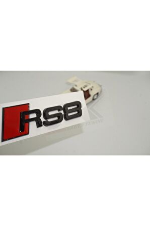 Rs8 Bagaj Parlak Siyah Abs 3m 3d Yazı Logo Amblem Orjinal Ürün