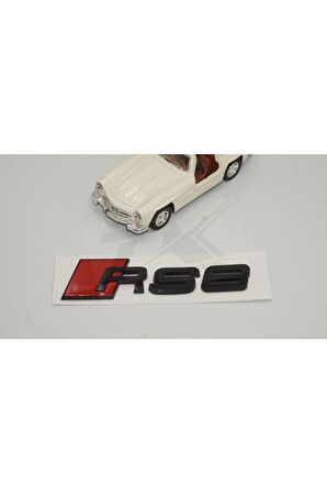 Rs8 Bagaj Parlak Siyah Abs 3m 3d Yazı Logo Amblem Orjinal Ürün