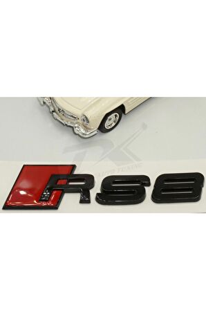 Rs8 Bagaj Parlak Siyah Abs 3m 3d Yazı Logo Amblem Orjinal Ürün