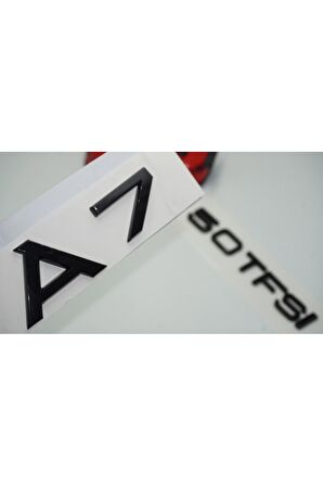 Audi A7 50 TFSi Parlak Siyah ABS 3M 3D Bagaj Yazı Logo Ürün