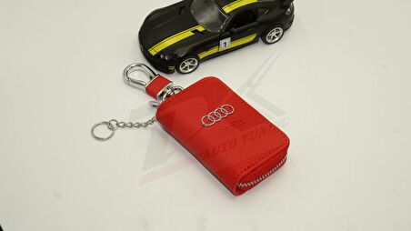 Audi Logo Orjinal Deri Çanta Anahtarlık New Style
