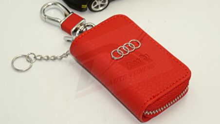 Audi Logo Orjinal Deri Çanta Anahtarlık New Style