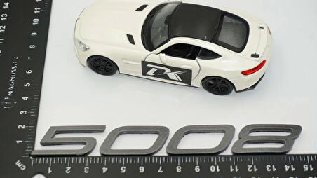 DK Tuning Peugeot Yeni 5008 Bagaj 3M 3D Koyu Gri ABS Yazı Logo