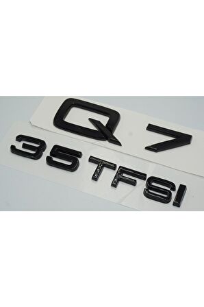 Audi Q7 35 Tfsi Parlak Siyah Abs 3m 3d Bagaj Yazı Logo Orjinal Ürün