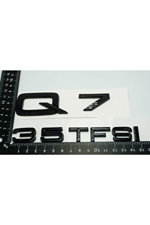 Audi Q7 35 Tfsi Parlak Siyah Abs 3m 3d Bagaj Yazı Logo Orjinal Ürün