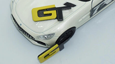 DK Tuning GT Direksiyon Sarı Siyah Logo Amblem Ford İle Uyumlu