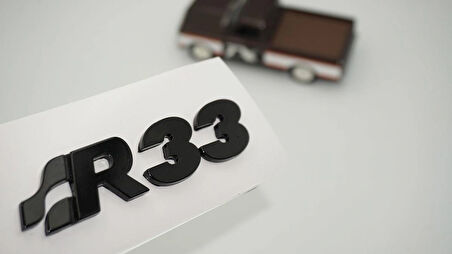 DK Tuning Volkswagen Golf Polo Siyah R33 MK4 MK5 Bagaj Yazı Arma