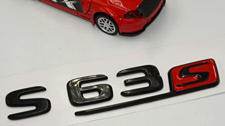 DK Tuning S 63S Bagaj Parlak Siyah ABS Yazı Logo Benz ile Uyumlu