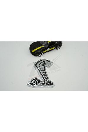 Shelby Kobra Yeni Nesil Bagaj 3m 3d Krom Metal Logo