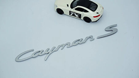 DK Tuning Porsche Cayman S Bagaj 3M 3D Gri ABS Yazı Logo Amblem
