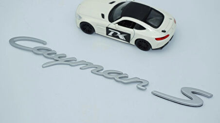 DK Tuning Porsche Cayman S Bagaj 3M 3D Gri ABS Yazı Logo Amblem