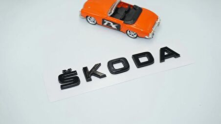 DK Tuning Bagaj Siyah ABS 3M 3D Yazı Logo Skoda İle Uyumlu