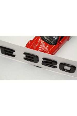E 320 Bagaj Parlak Siyah Abs 3m 3d Yazı Logo