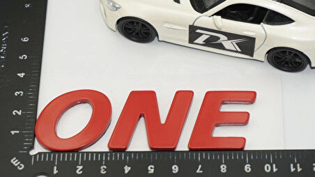 DK Tuning ONE Bagaj Kırmızı Yazı Logo Arma Mini Cooper İle Uyumlu