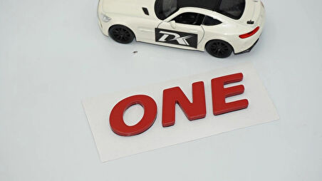 DK Tuning ONE Bagaj Kırmızı Yazı Logo Arma Mini Cooper İle Uyumlu