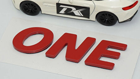 DK Tuning ONE Bagaj Kırmızı Yazı Logo Arma Mini Cooper İle Uyumlu