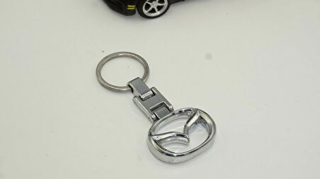 Mazda Logo Çift Yön Krom Metal Stil Anahtarlık
