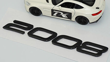 DK Tuning Peugeot Yeni 2008 Bagaj 3M 3D Siyah ABS Yazı Logo