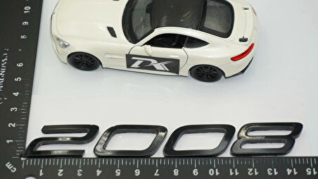 DK Tuning Peugeot Yeni 2008 Bagaj 3M 3D Siyah ABS Yazı Logo