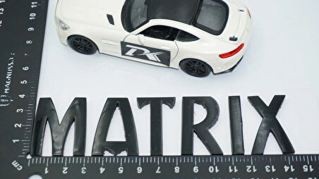 DK Tuning Matrix Bagaj 3M 3D Siyah ABS Yazı Logo Hyundai İle Uyumlu