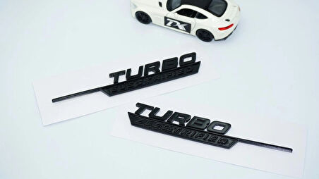 DK Tuning Turbo Electrified Siyah Çamurluk Yanı Logo Benz İle Uyumlu