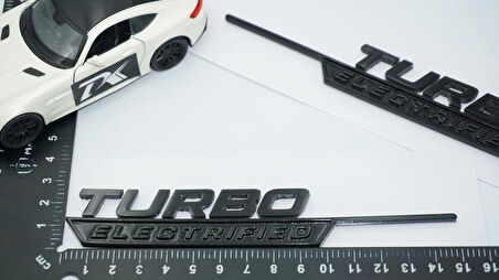 DK Tuning Turbo Electrified Siyah Çamurluk Yanı Logo Benz İle Uyumlu