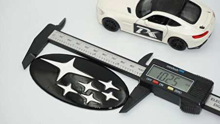 DK Tuning Ön Izgara Siyah Beyaz Amblem Logo Arma Subaru İle Uyumlu