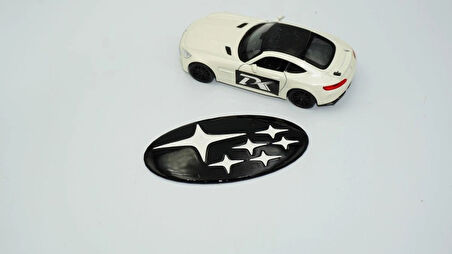 DK Tuning Ön Izgara Siyah Beyaz Amblem Logo Arma Subaru İle Uyumlu